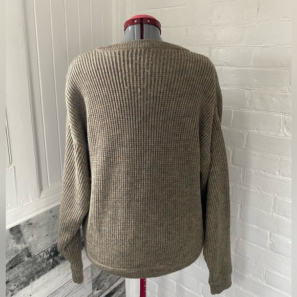 Vintage leather/wool oversized sweater- unisex - Picture 6 of 7